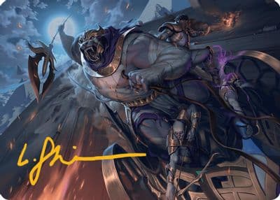 Zahur Glorys Past Art Card Gold Stamped Signature Art Series: Aetherdrift Magic card