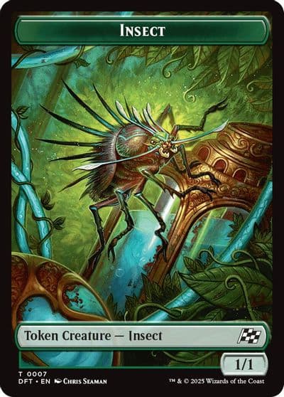 Insect Elephant Double Sided Token Aetherdrift Magic card