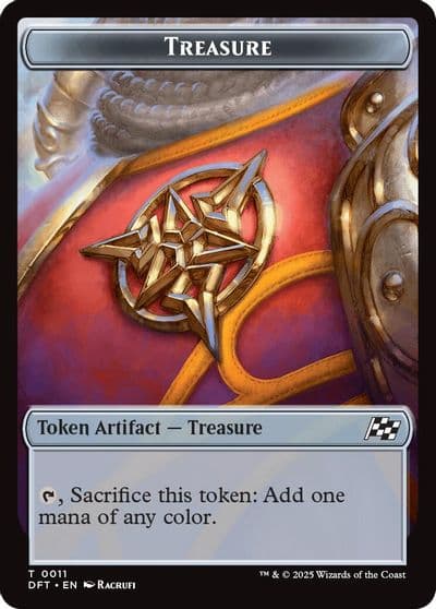 Treasure Pilot Double Sided Token Aetherdrift Magic card