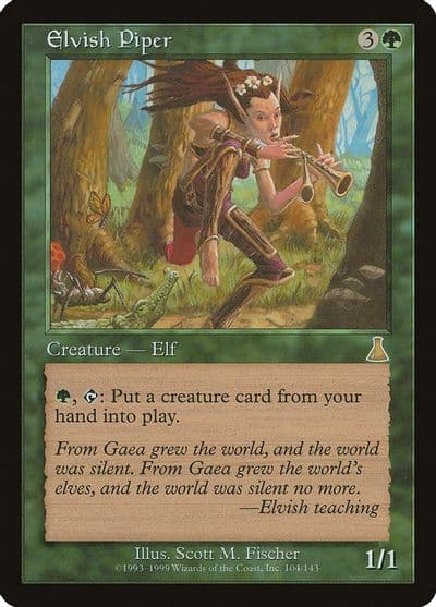 Elvish Piper Urza's Destiny Magic card