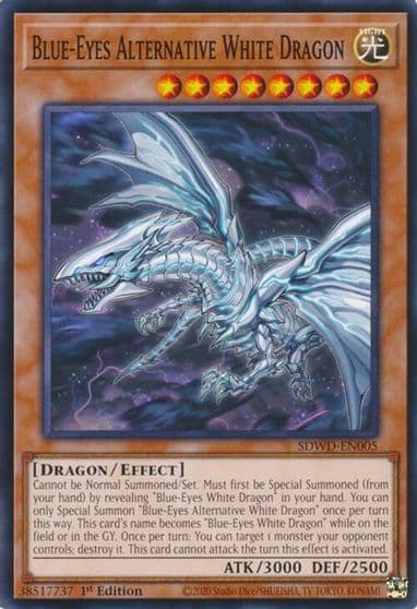 Blue Eyes Alternative White Dragon Structure Deck: Blue-Eyes White Destiny Yu-Gi-Oh! card