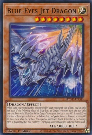 Blue Eyes Jet Dragon Structure Deck: Blue-Eyes White Destiny Yu-Gi-Oh! card