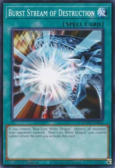 Burst Stream of Destruction Structure Deck: Blue-Eyes White Destiny Yu-Gi-Oh! card