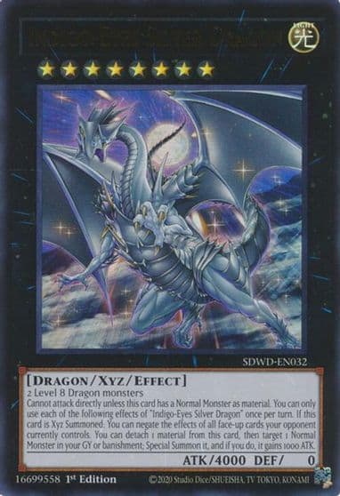Indigo Eyes Silver Dragon Structure Deck: Blue-Eyes White Destiny Yu-Gi-Oh! card