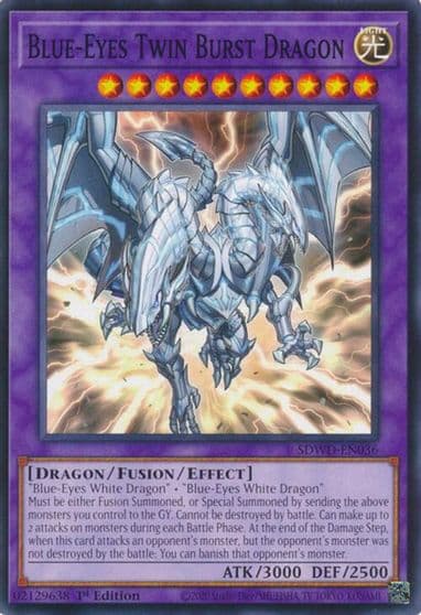 Blue Eyes Twin Burst Dragon Structure Deck: Blue-Eyes White Destiny Yu-Gi-Oh! card
