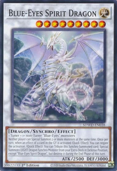 Blue Eyes Spirit Dragon Structure Deck: Blue-Eyes White Destiny Yu-Gi-Oh! card