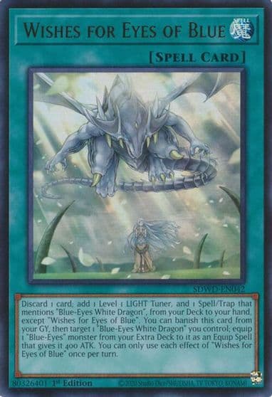 Wishes for Eyes of Blue Structure Deck: Blue-Eyes White Destiny Yu-Gi-Oh! card