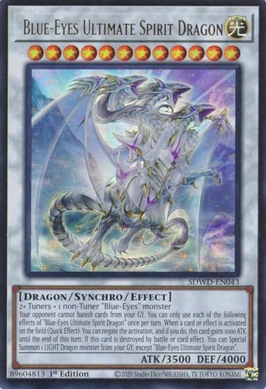 Blue Eyes Ultimate Spirit Dragon Structure Deck: Blue-Eyes White Destiny Yu-Gi-Oh! card