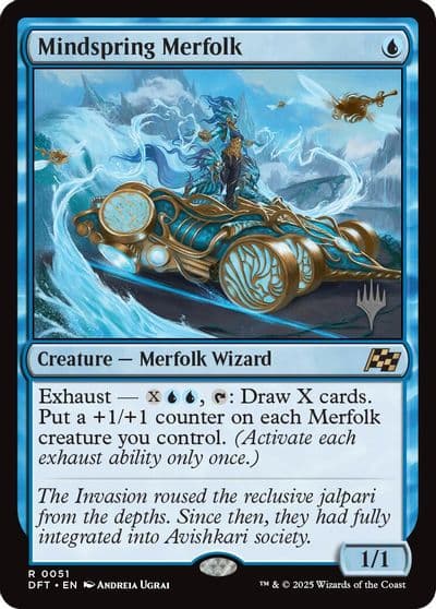 Mindspring Merfolk Promo Pack: Aetherdrift Magic card