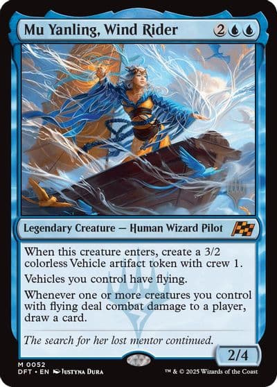 Mu Yanling Wind Rider Promo Pack: Aetherdrift Magic card