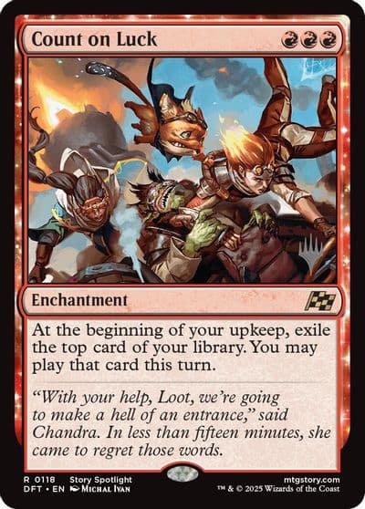 Count on Luck Promo Pack: Aetherdrift Magic card