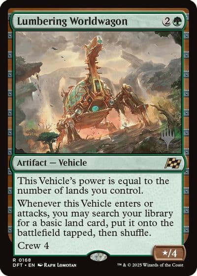 Lumbering Worldwagon Promo Pack: Aetherdrift Magic card