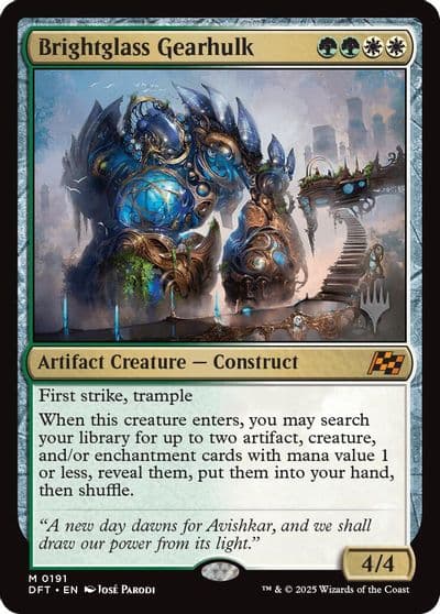 Brightglass Gearhulk Promo Pack: Aetherdrift Magic card