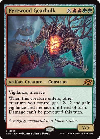 Pyrewood Gearhulk Promo Pack: Aetherdrift Magic card