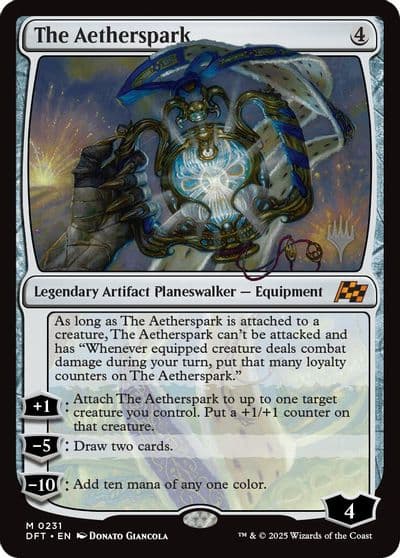 The Aetherspark Promo Pack: Aetherdrift Magic card