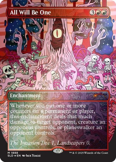 All Will Be One Rainbow Foil Secret Lair Drop Series Magic card