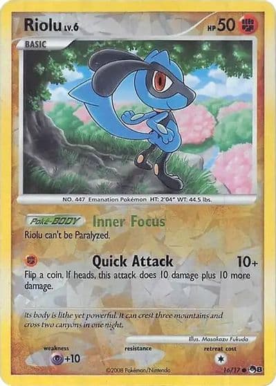 Riolu (Cracked Ice Holo) Miscellaneous Cards & Products Pokemon card