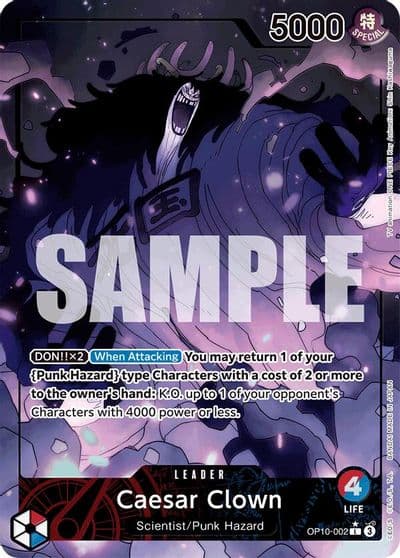 Caesar Clown 002 Parallel Royal Blood One Piece card