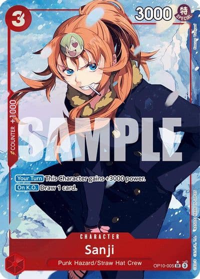 Sanji Parallel Royal Blood One Piece card