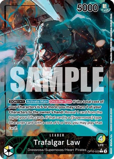 Trafalgar Law 022 Parallel Royal Blood One Piece card