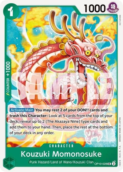 Kouzuki Momonosuke 028 Royal Blood One Piece card