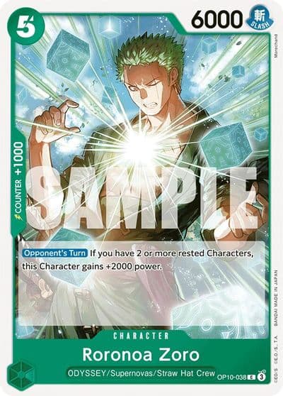 Roronoa Zoro 038 Royal Blood One Piece card