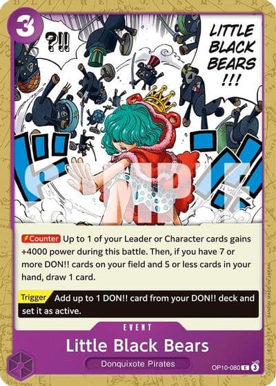 Little Black Bears Royal Blood One Piece card