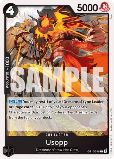 Usopp 081 Royal Blood One Piece card