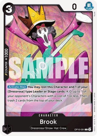 Brook 091 Royal Blood One Piece card