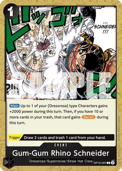 Gum Gum Rhino Schneider Royal Blood One Piece card