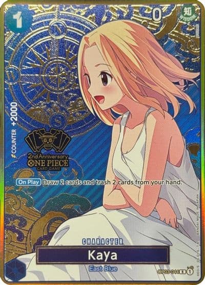 Kaya One Piece Japanese Version 2nd Anniversary Set One Piece Promotion Cards One Piece card