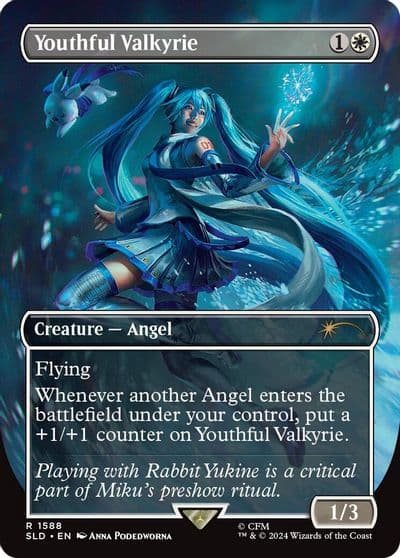 Youthful Valkyrie Secret Lair Drop Series Magic card
