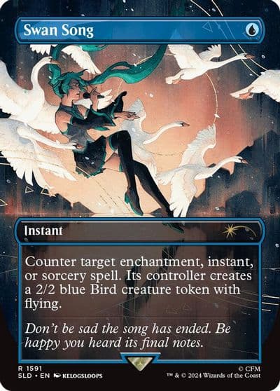 Swan Song 1591 Secret Lair Drop Series Magic card
