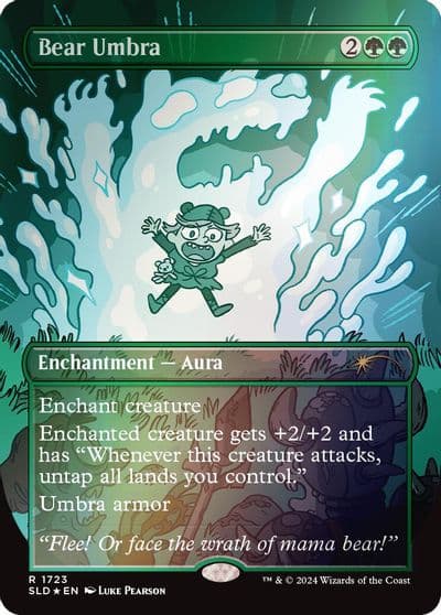 Bear Umbra Rainbow Foil Secret Lair Drop Series Magic card