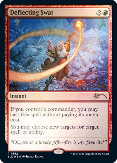 Deflecting Swat Rainbow Foil Secret Lair Drop Series Magic card