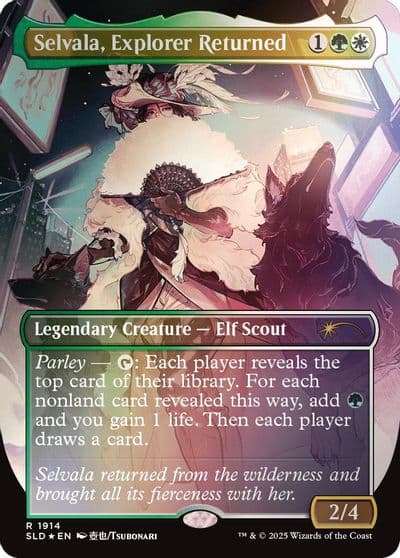Selvala Explorer Returned Rainbow Foil Secret Lair Drop Series Magic card
