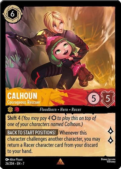 Calhoun Courageous Rescuer Archazia's Island Lorcana card