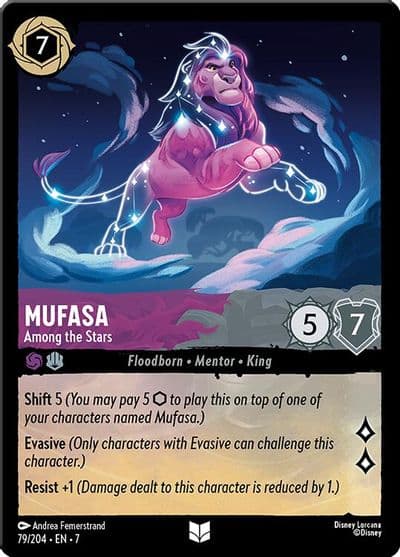 Mufasa Among the Stars Archazia's Island Lorcana card