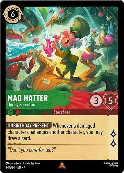Mad Hatter Unruly Eccentric Archazia's Island Lorcana card