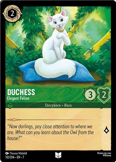 Duchess Elegant Feline Archazia's Island Lorcana card