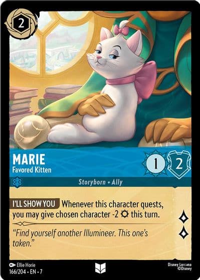Marie Favored Kitten Archazia's Island Lorcana card