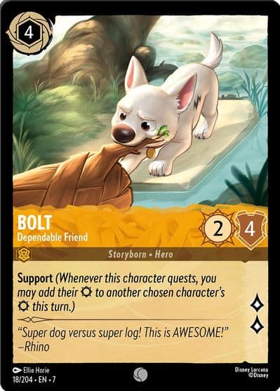 Bolt Dependable Friend Archazia's Island Lorcana card