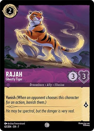 Rajah Ghostly Tiger Archazia's Island Lorcana card