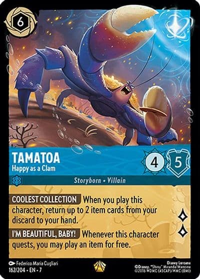 Tamatoa Happy as a Clam Archazia's Island Lorcana card