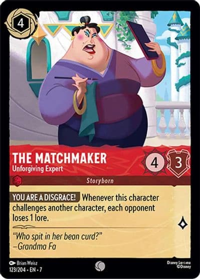 The Matchmaker Unforgiving Expert Archazia's Island Lorcana card