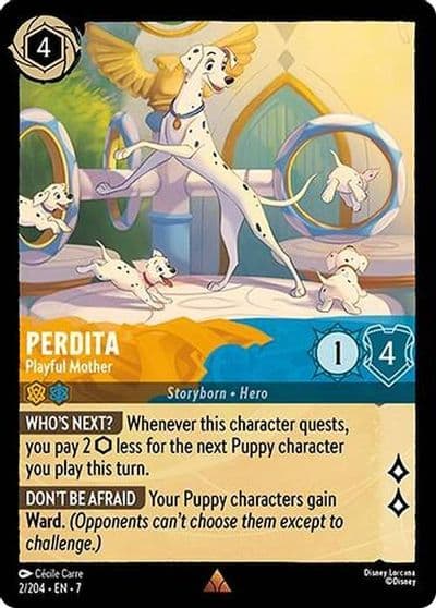 Perdita Playful Mother Archazia's Island Lorcana card