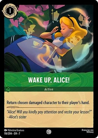 Wake Up Alice Archazia's Island Lorcana card