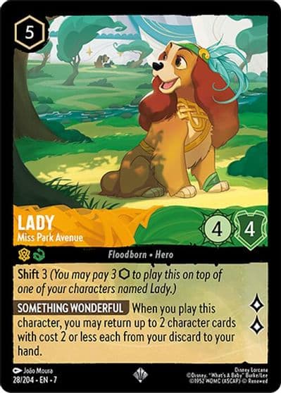 Lady Miss Park Avenue Archazia's Island Lorcana card