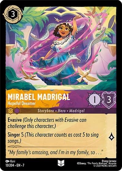 Mirabel Madrigal Hopeful Dreamer Archazia's Island Lorcana card