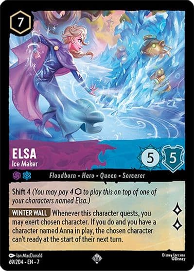 Elsa Ice Maker Archazia's Island Lorcana card